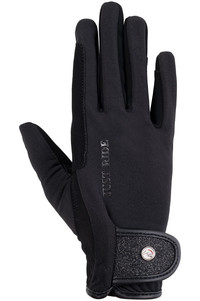 2023 HKM Womens Ruby Riding Gloves 14321 - Black